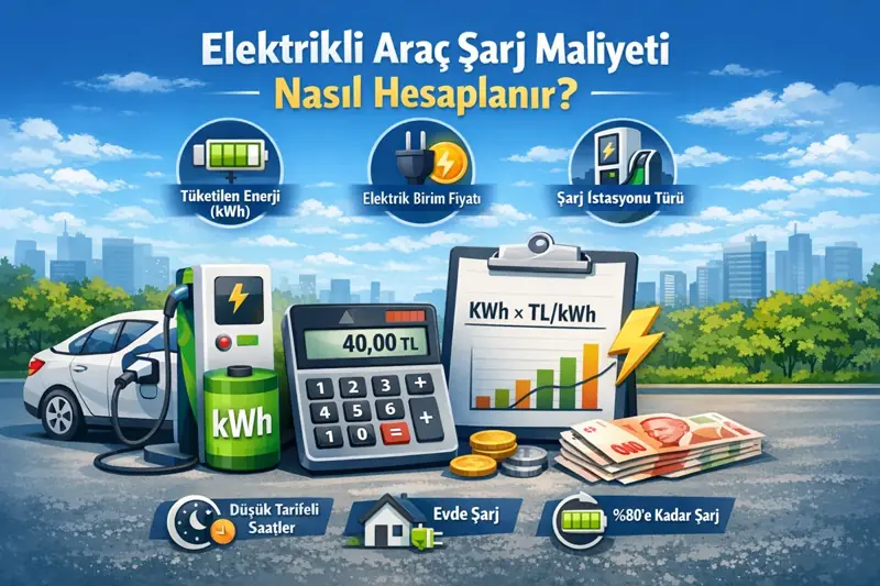 Elektrikli Araç Şarj Maliyeti Nasıl Hesaplanır?