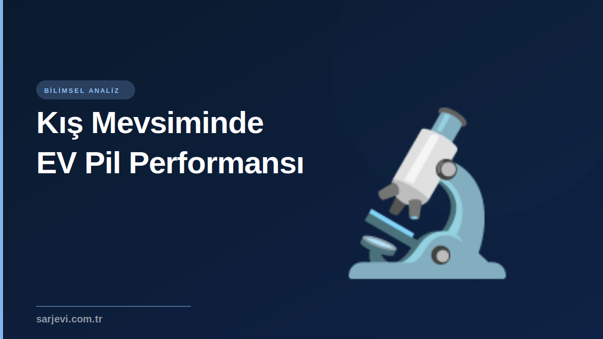 Kış Mevsiminde Elektrikli Araç Pil Performansı: Detaylı Analiz