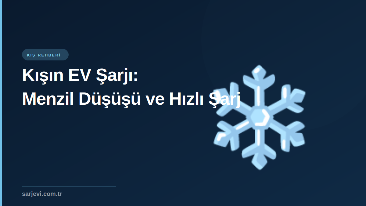 Kışın EV Şarjı: Menzil Düşüşü ve Hızlı Şarj Performansı