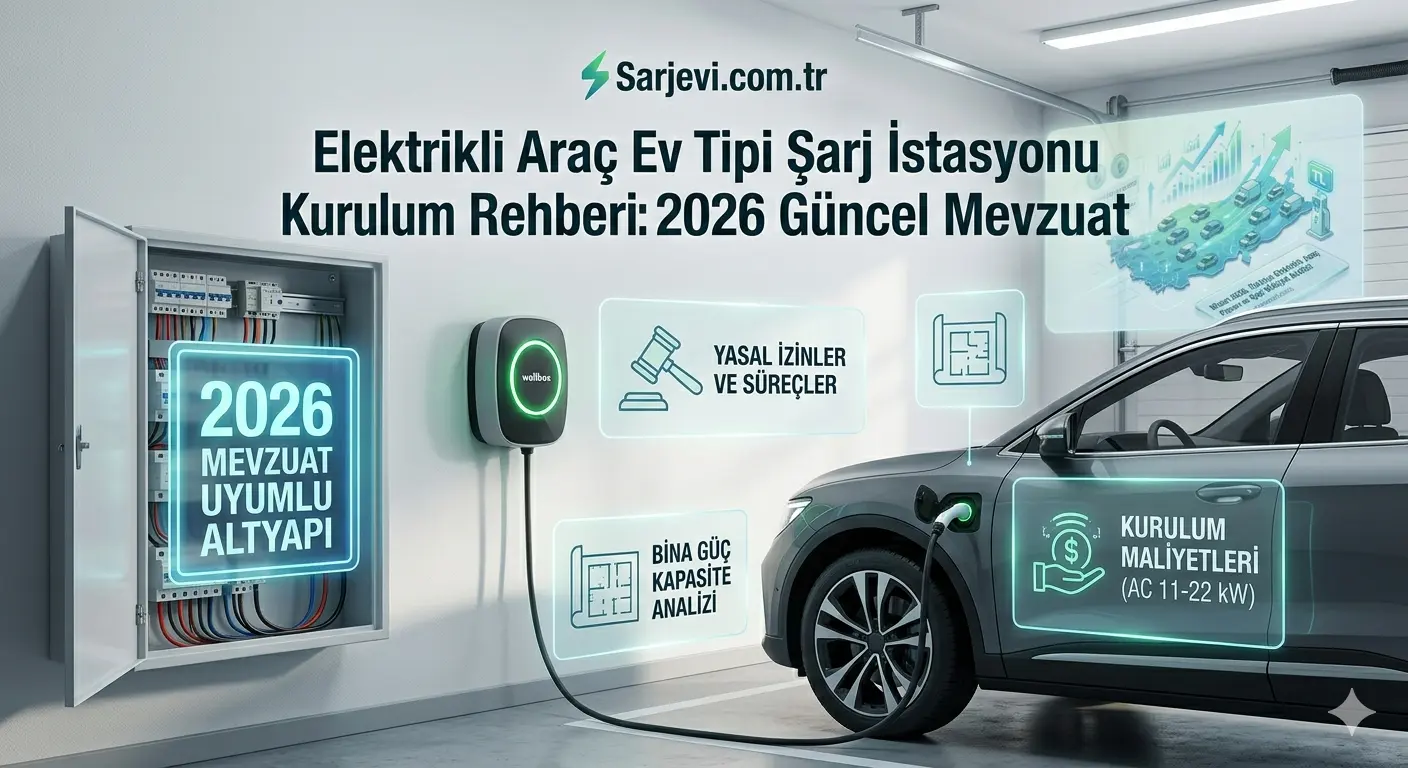 Elektrikli Araç Ev Tipi Şarj İstasyonu Kurulum Rehberi: 2026 Güncel Mevzuat
