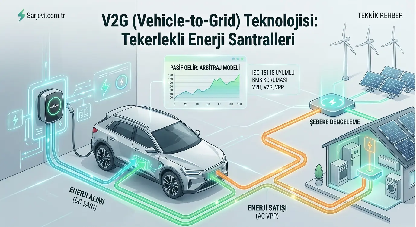 V2G (Vehicle-to-Grid) Teknolojisi: Tekerlekli Enerji Santralleri